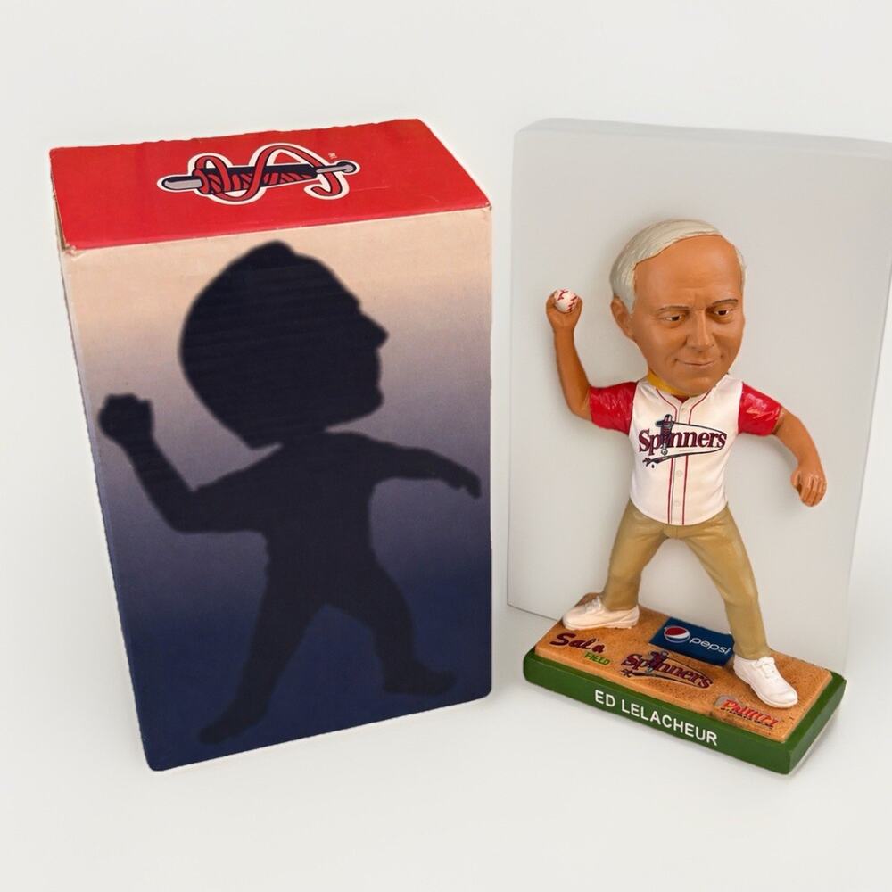 2009 Rare Bobble Dobbles Lowell Spinners Ed LeLacheur Bobblehead